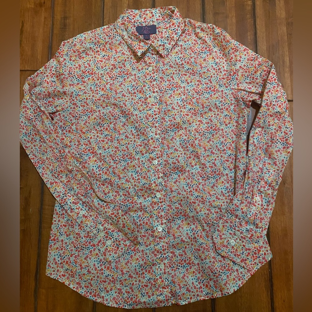 J. Crew Liberty of London Button Down Women’s shirt. Size 6